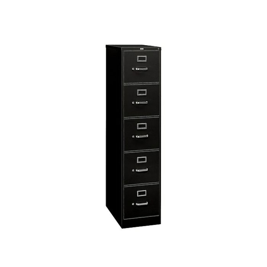 * Hon 310 Series 5-Drawer Vertical File Cabinet, Locking, Letter, Putty/Beige, 26.5 D (Hon315Pl)