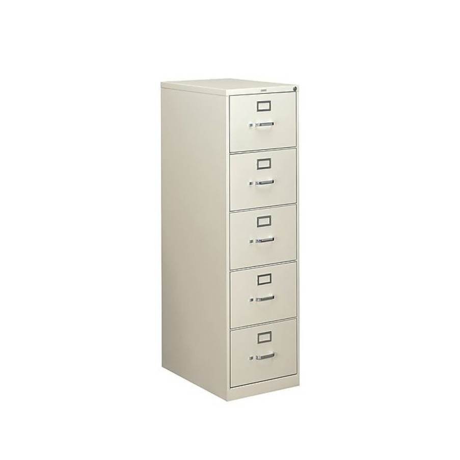 * Hon 310 Series 5-Drawer Vertical File Cabinet, Locking, Legal, Gray, 26.5 D (H315C.P.Q)