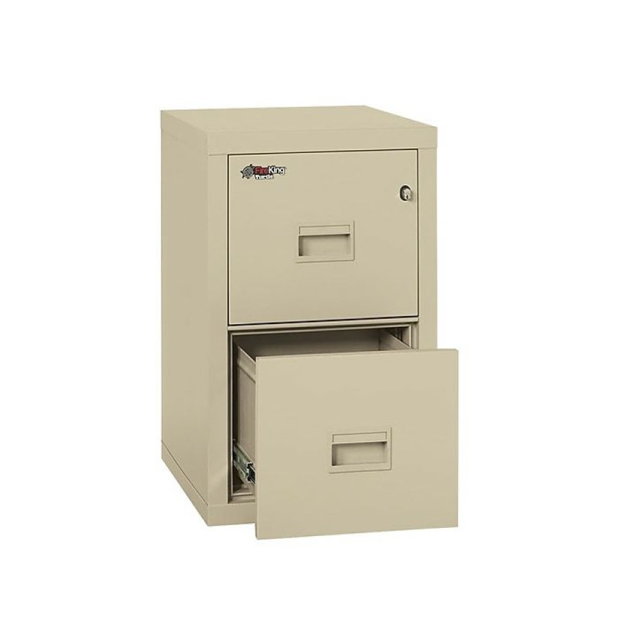 * Fireking Turtle 2-Drawer Vertical File Cabinet, Fire Resistant, Letter/Legal, Beige, 22.13 D Dock (2R1822-Cpa)