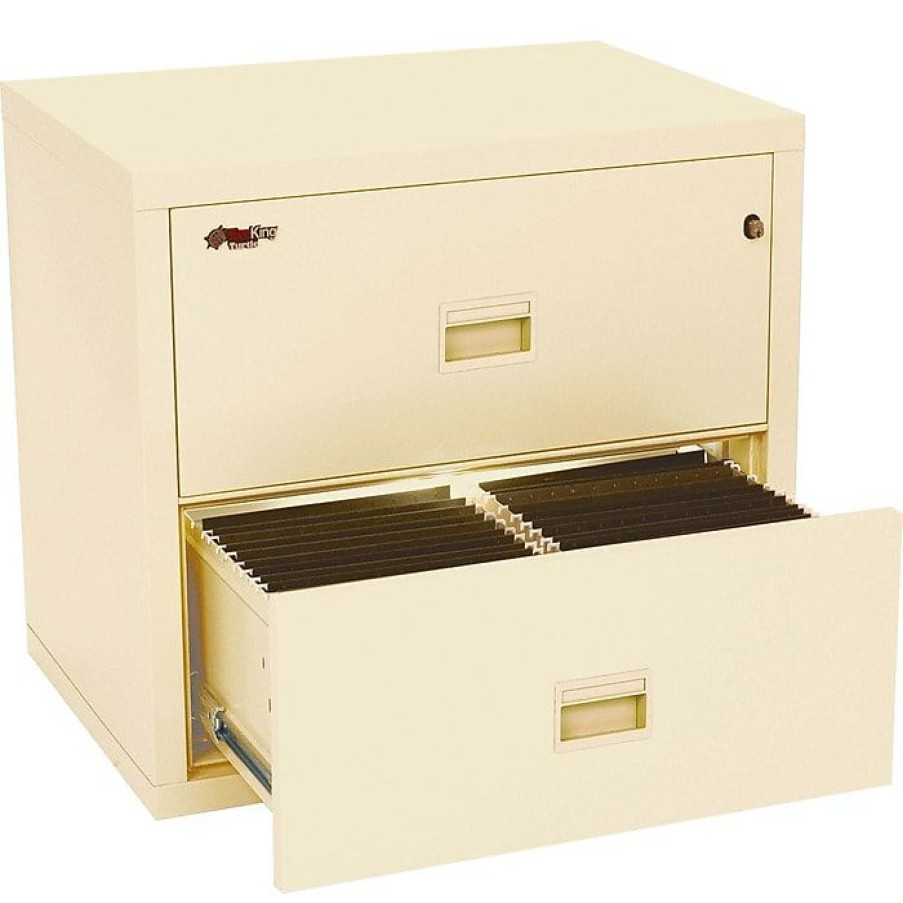 * Fireking Compact Turtle Lateral File Cabinet, Let/Leg, 2-Dwr, Parchment, 27 4/5 H X 31 1/10 W X 22 1/10 D, Inside Delivery