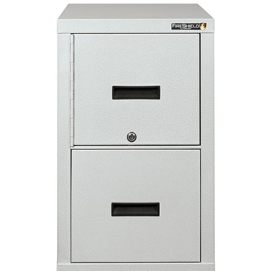 * Fireking Fireshield 2-Drawer Vertical File Cabinet, Arctic White, Letter/Legal, White Glove Delivery (2S1822-Ddssfi)