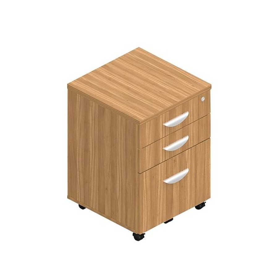 * Offices To Go Superior 3-Drawer Vertical File Cabinet, Locking, Letter/Legal, Autumn Walnut, 22 (Tdsl22Bbfmawl)