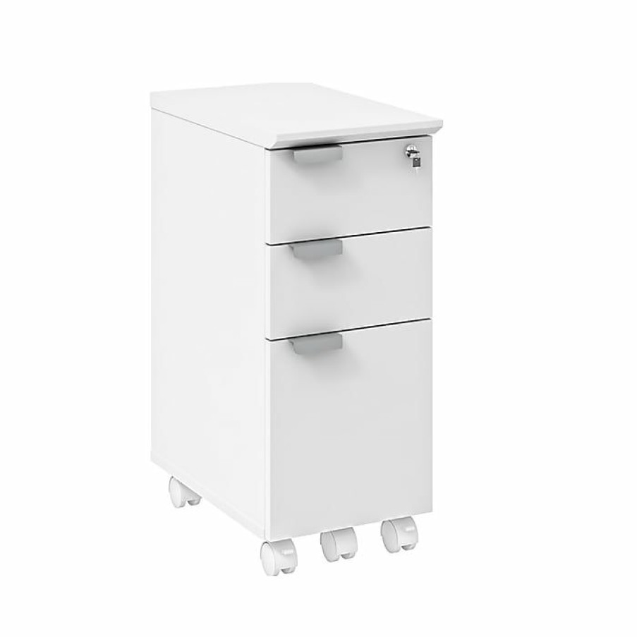 * Safco Resi Ped 3-Drawer Vertical File Cabinet, Locking, Letter, White, 19.02 (Respedwh)