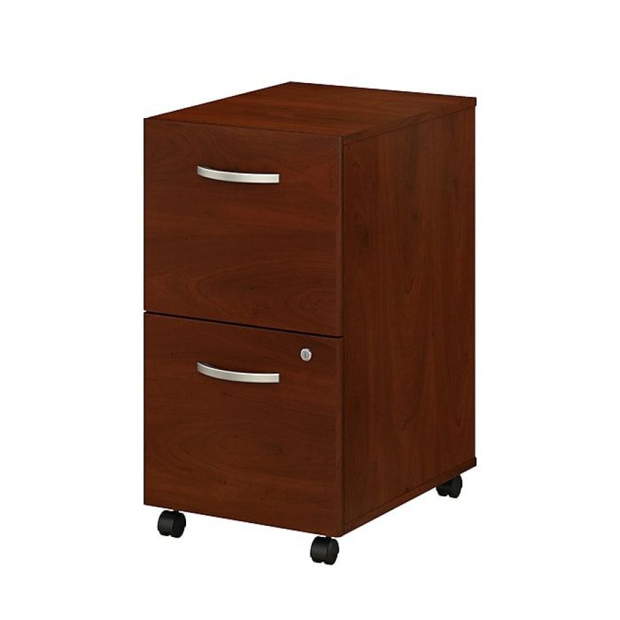 * Bush Business Furniture Studio C 2 Drawer Mobile File Cabinet, Hansen Cherry (Scf116Hcsu)