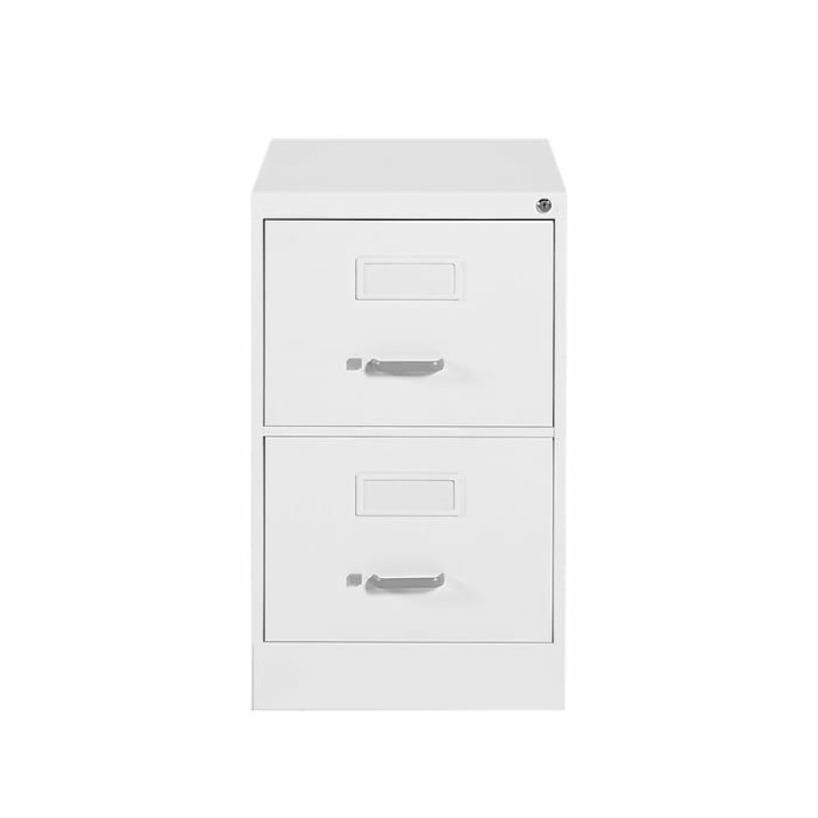 * Global 2500 Series 2-Drawer Vertical File Cabinet, Locking, Legal, White Finish, 25 (Td25251Dwt)