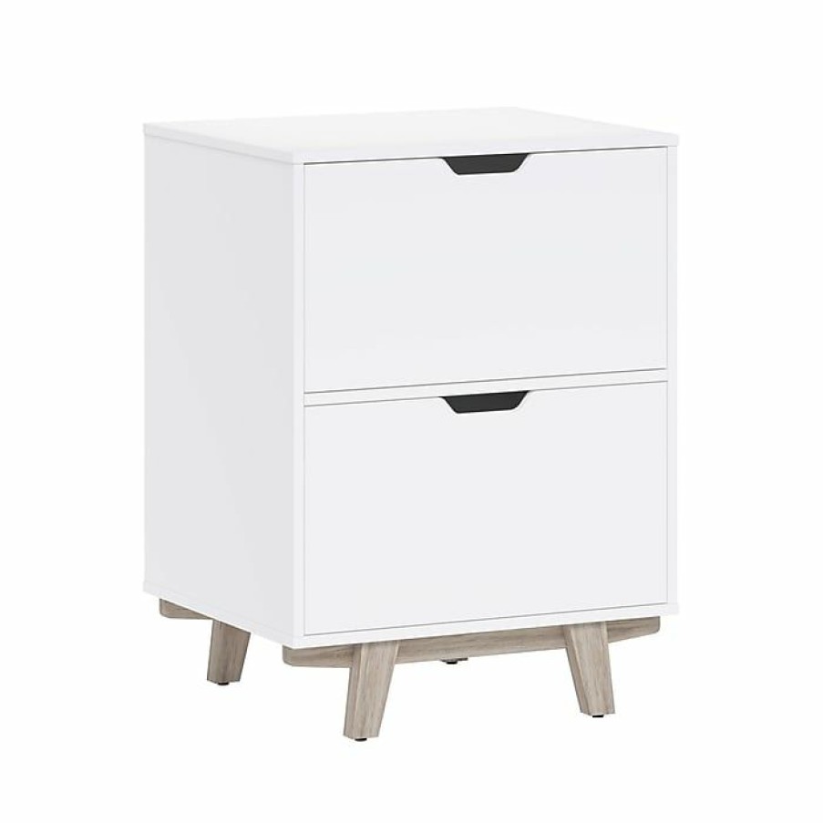 * Thomasville Furniture Whitney 2-Drawer Lateral File Cabinet, Letter/Legal, White, 23.75 (Spls-Whlf-Tv)