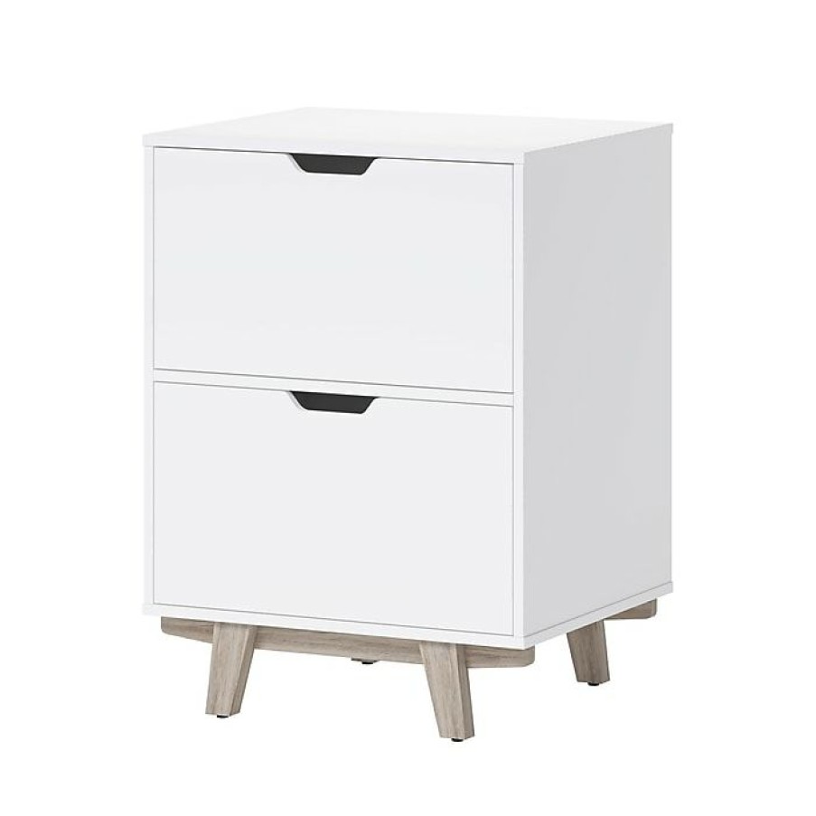 * Thomasville Furniture Whitney 2-Drawer Lateral File Cabinet, Letter/Legal, White, 23.75 (Spls-Whlf-Tv)