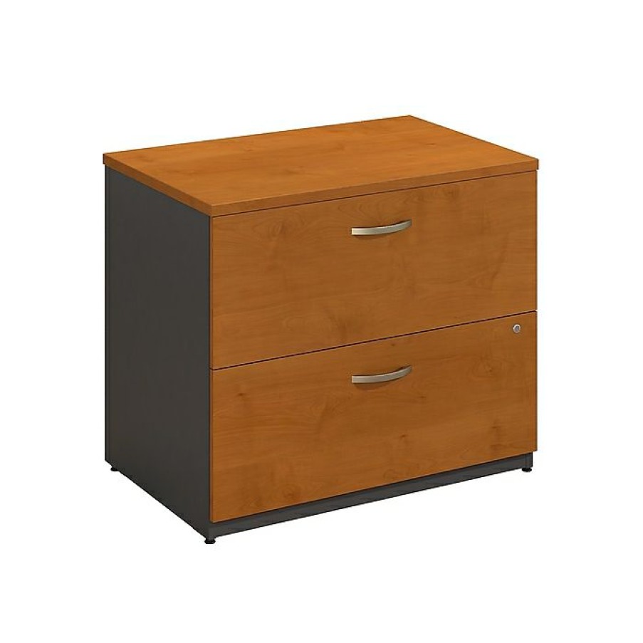 * Bush Business Furniture Westfield Lateral File Cabinet, Natural Cherry (Wc72454Csu)