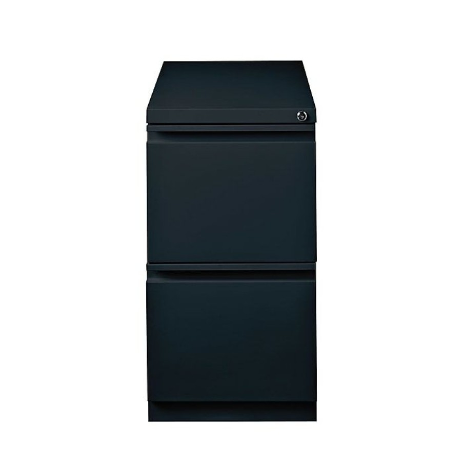 * Staples 2-Drawer Vertical File Cabinet, Locking, Black, Letter, 22.88 D (25171D)