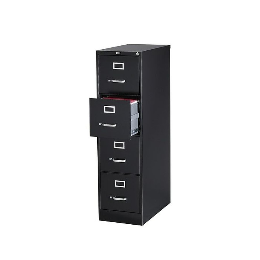 * Staples 4-Drawer Vertical File Cabinet, Locking, Letter, Gray, 25 D (25163D)