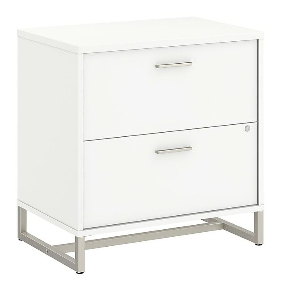 * Office By Kathy Ireland Method Lateral File Cabinet Assembled, White (Ki70204Su)