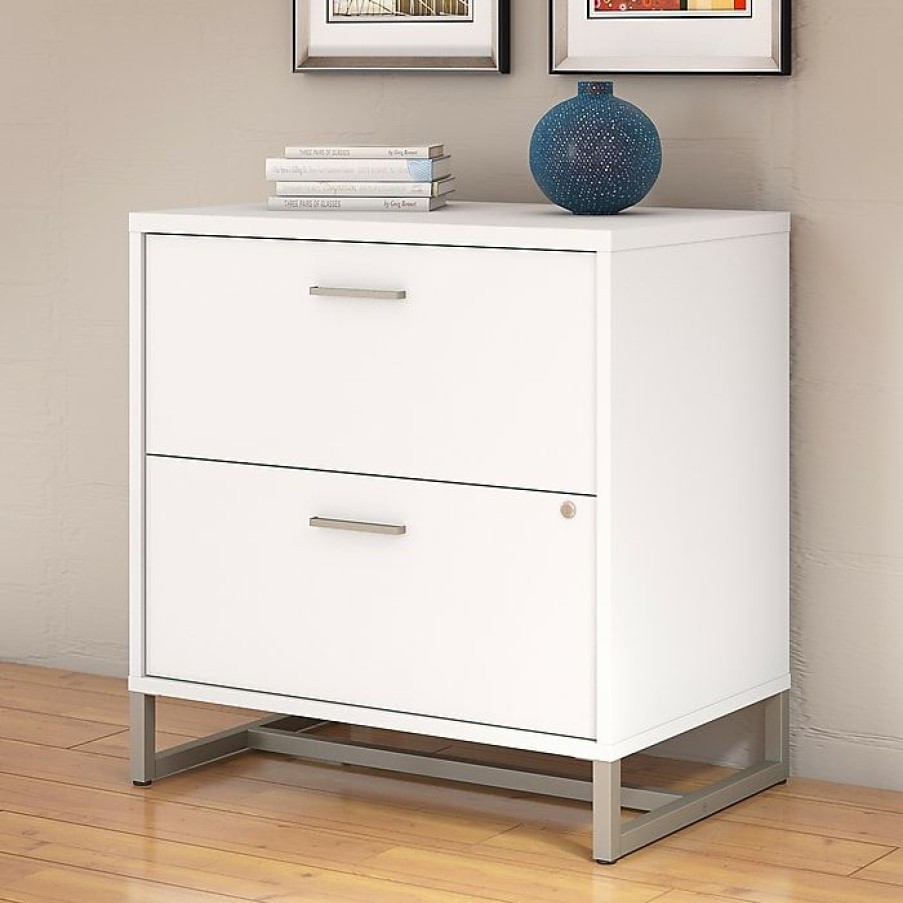 * Office By Kathy Ireland Method Lateral File Cabinet Assembled, White (Ki70204Su)