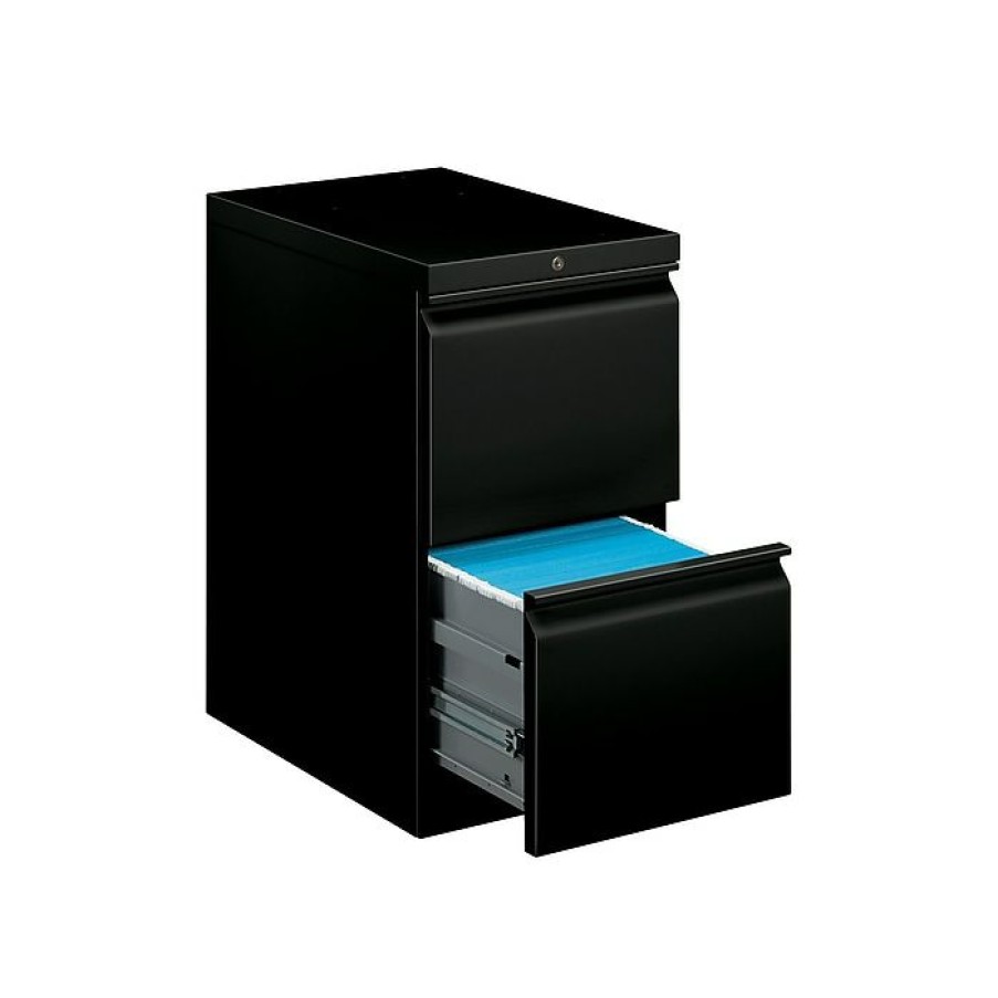 * Hon Brigade 2-Drawer Vertical File Cabinet, Mobile/Pedestal, Letter, 22.88 D, Black (H33823R.L.P)