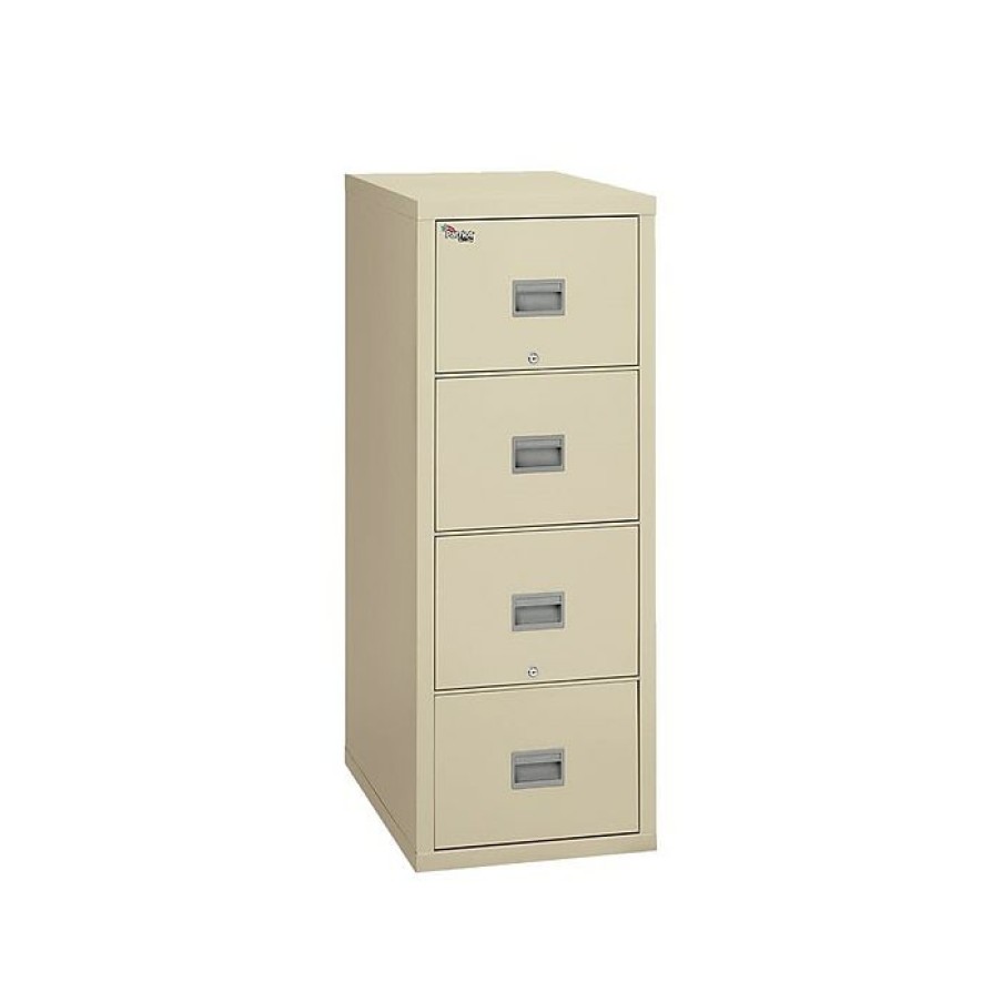 * Fireking Patriot 4-Drawer Vertical File Cabinet, Fire Resistant, Letter, Beige, 31.56 D (4P1831-Cpa)