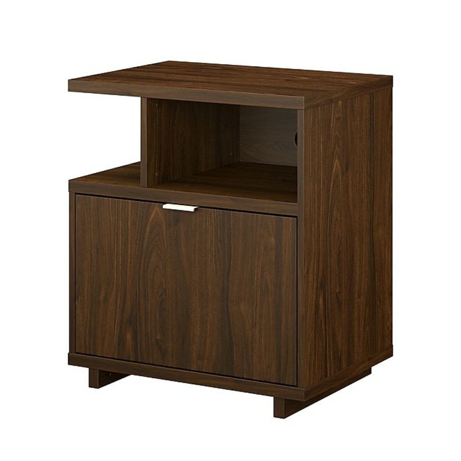 * Kathy Ireland Home By Bush Furniture Madison Avenue Single-Drawer Lateral File Cabinet, Modern Walnut, 27.17 (Mdf127Mw-03)