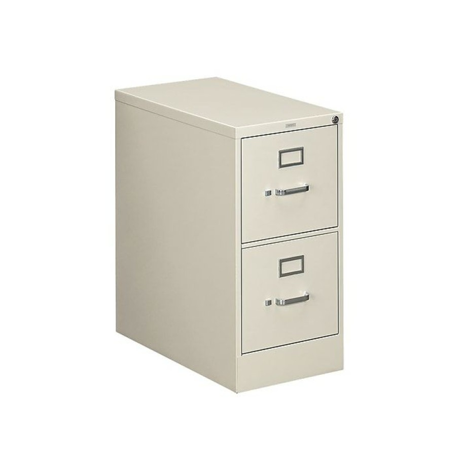 * Hon 310 Series 2-Drawer Vertical File Cabinet, Locking, Letter, Putty/Beige, 26.5 D (Hon312Pl)