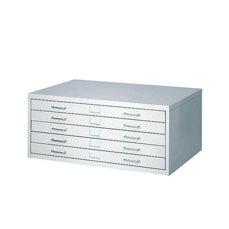 * Safco Facil Steel Small Flat File, Light Gray