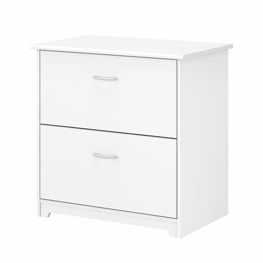 * Bush Business Furniture Bush Furniture Cabot 2-Drawer Lateral File Cabinet, Not Assembled, Letter/Legal, White, 31.26 W (Wc31980)