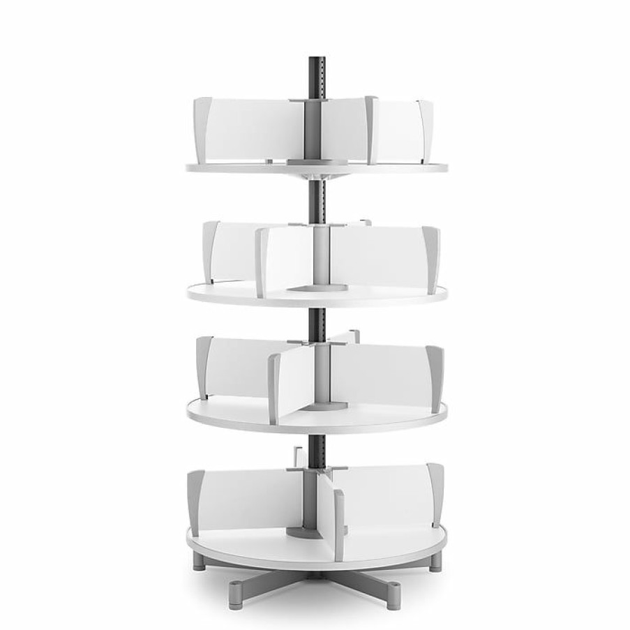 * Moll Deluxe Binder & File Carousel Shelving, Four Tier (Cl4-80)