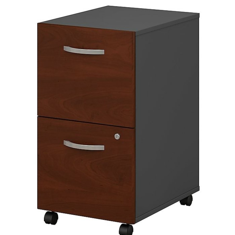 * Bush Furniture Bush Business Furniture Westfield 2 Drawer Mobile File Cabinet, Hansen Cherry (Wc24452)