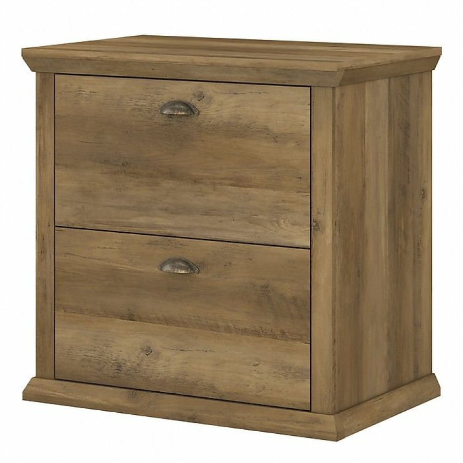 * Bush Furniture Yorktown 2-Drawer Lateral File Cabinet, Letter/Legal, Reclaimed Pine, 30.98 (Wc40580-03)