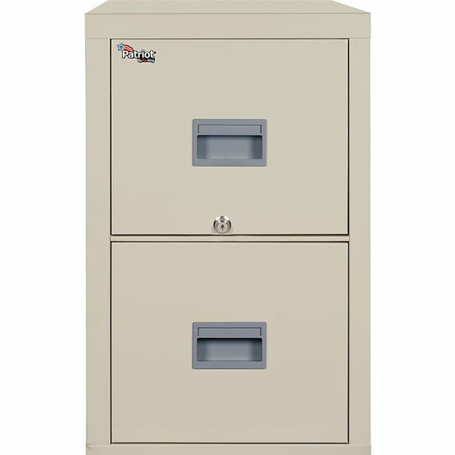 * Fireking 2-Drawer Vertical File Cabinet, Fire Resistant, Letter, Parchment, 31.56 (2P1831Cpa)