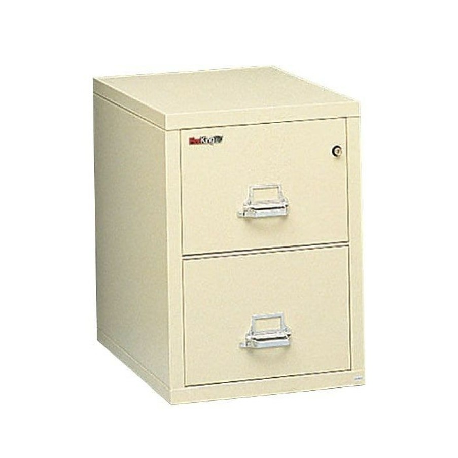 * Fireking 1-Hour 2-Drawer 25 Letter Fire Resistant Vertical Cabinet, Putty