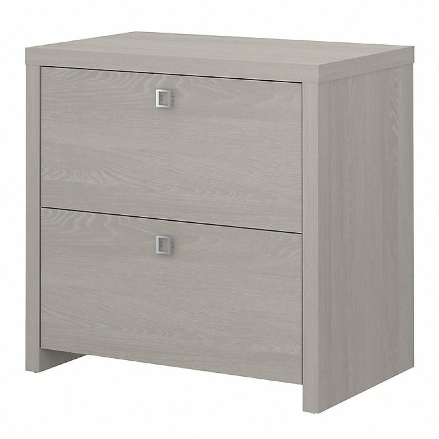 * Office By Kathy Ireland Echo 2-Drawer Lateral File Cabinet, Letter/Legal, Gray Sand, 32 (Ki60202-03)