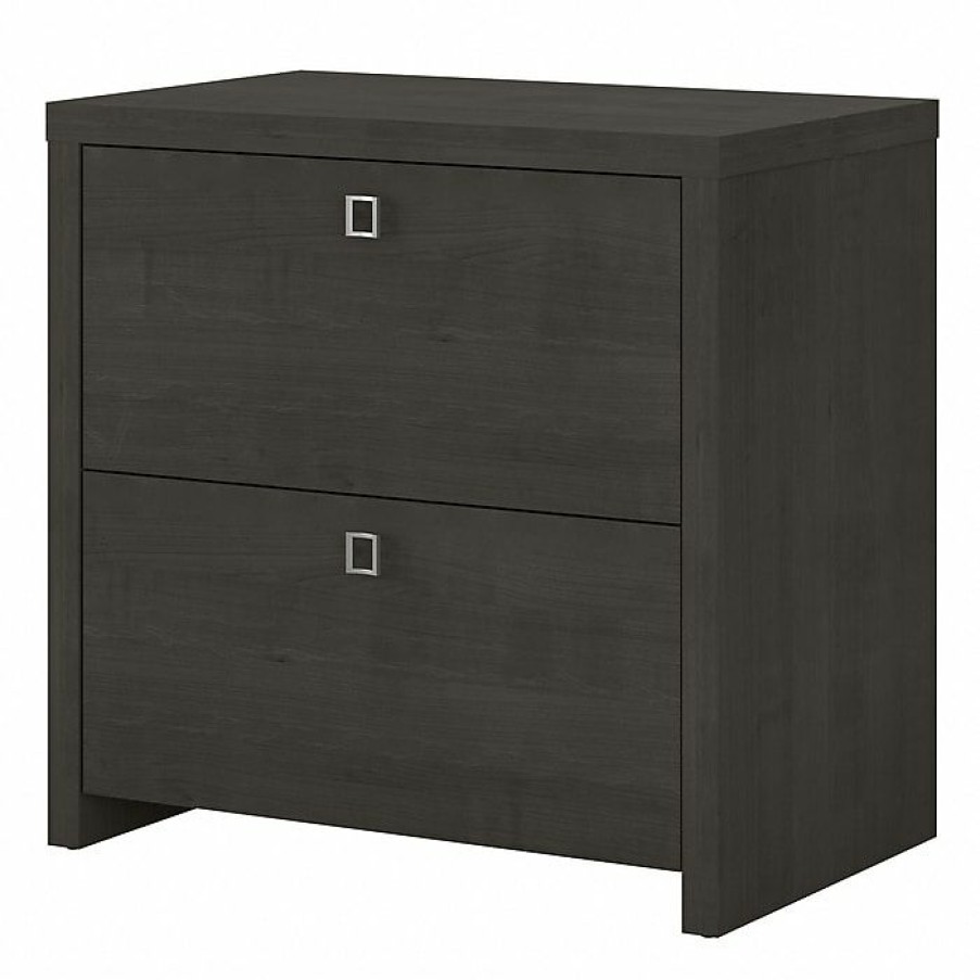 * Office By Kathy Ireland Echo 2-Drawer Lateral File Cabinet, Letter/Legal, Charcoal Maple, 32 (Ki60302-03)