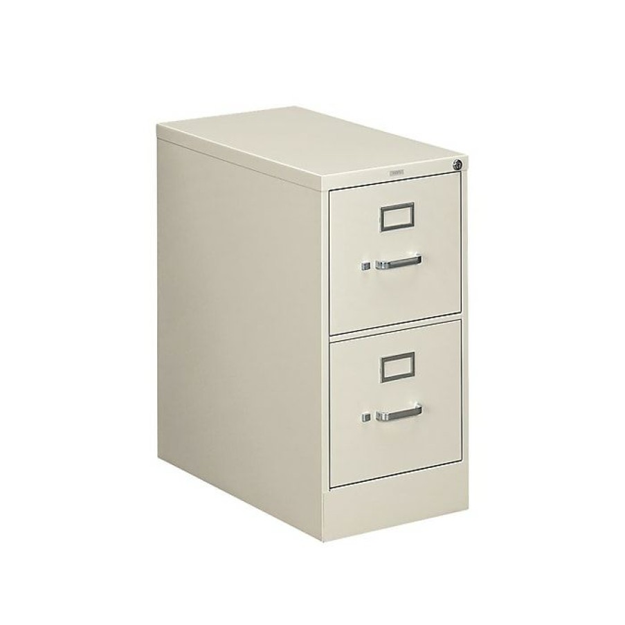 * Hon 310 Series 2-Drawer Vertical File Cabinet, Locking, Letter, Gray, 26.5 D (H312.P.Q)