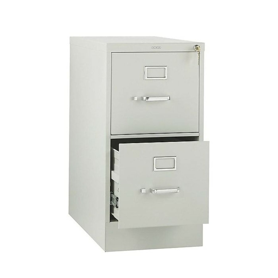 * Hon 310 Series 2-Drawer Vertical File Cabinet, Locking, Letter, Gray, 26.5 D (H312.P.Q)