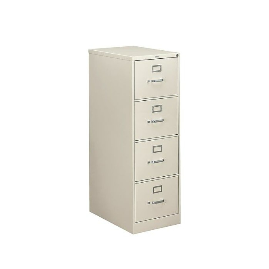 * Hon 310 Series 4-Drawer Vertical File Cabinet, Locking, Legal, Gray, 26.5 D (H314C.P.Q)