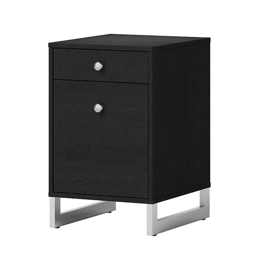 * Whalen Asherton 2-Drawer Vertical File Cabinet, Letter/Legal, Inkwood Black, 19 (Spus-Ashf-Bm)