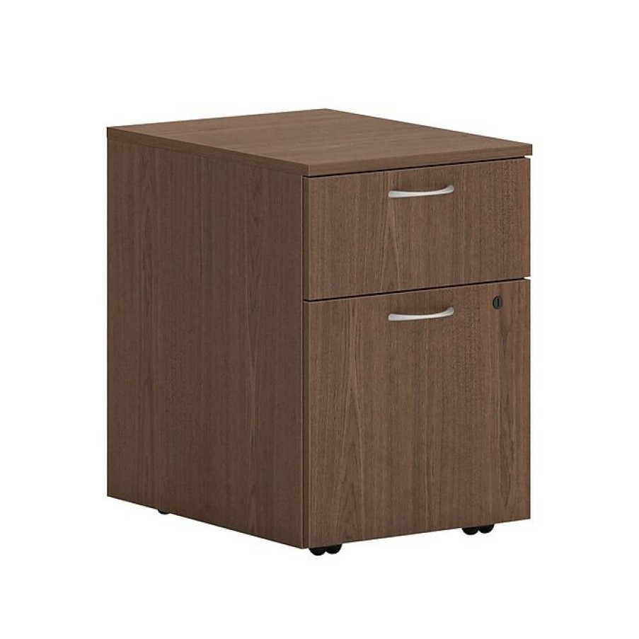 * Hon Mod 2-Drawer Vertical File Cabinet, Mobile Pedestal, Letter/Legal, Sepia Walnut, 20 (Hlplpmbf.Lse1)