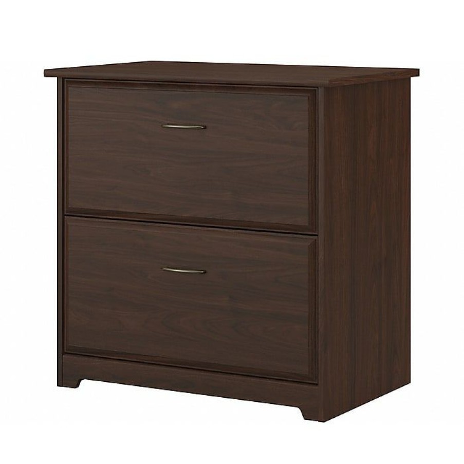 * Bush Furniture Cabot 2-Drawer Lateral File Cabinet, Letter/Legal, Modern Walnut, 31 (Wc31080-03)