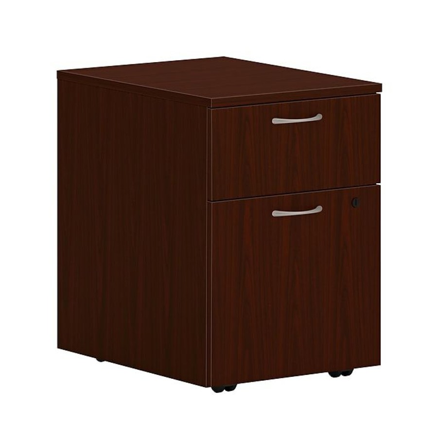 * Hon Mod 2-Drawer Vertical File Cabinet, Letter/Legal, Traditional Mahogany, 20 (Hlplpmbfltm1)